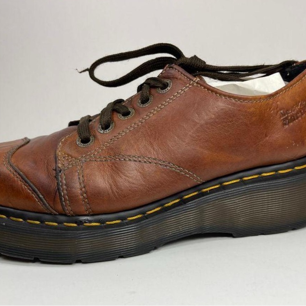 Dr Martens Platform Oxford Shoes Brown UK 7 RARE 0200229618 US sz‎ 7.5 - Picture 6 of 7